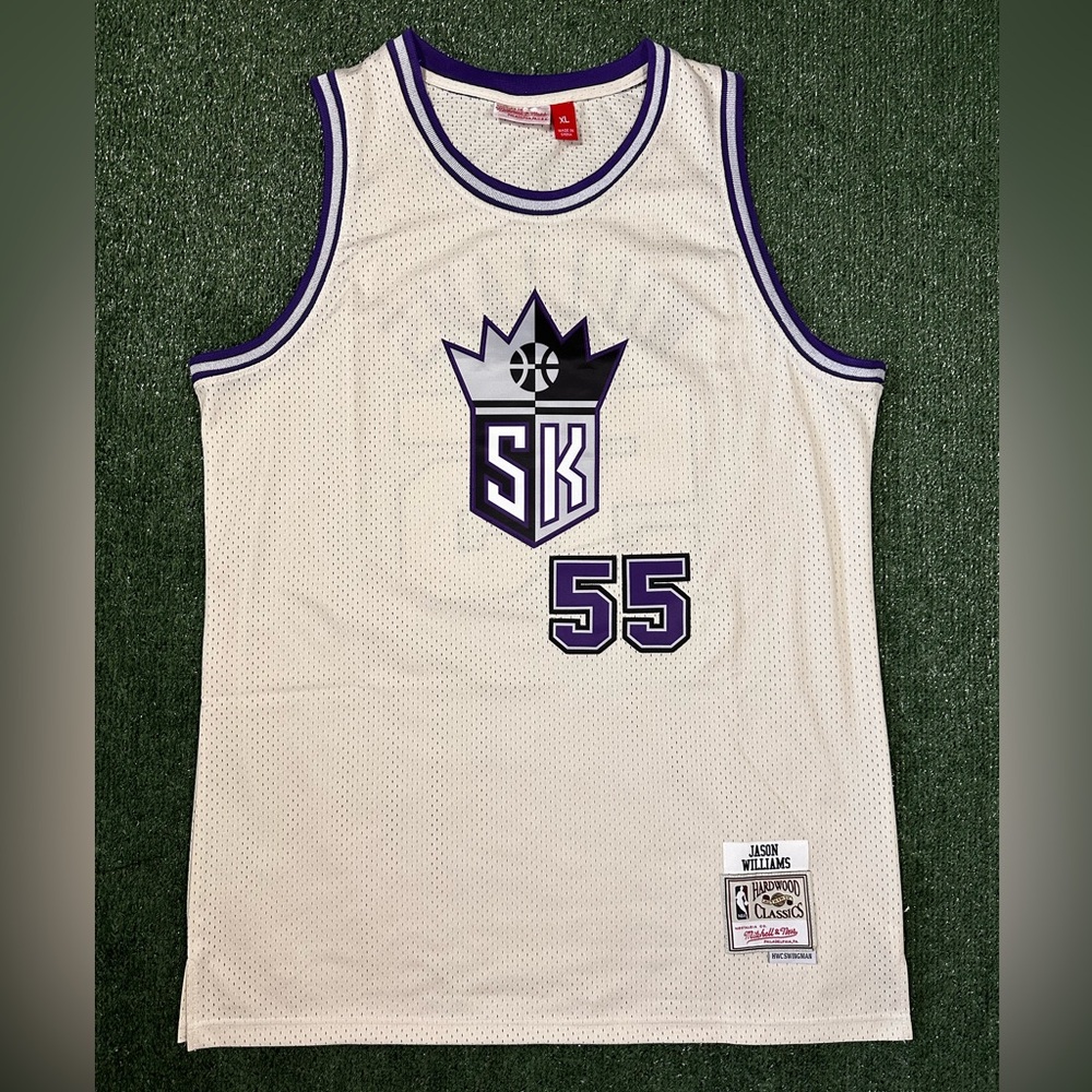 Jason Williams Sacramento Kings throwback jersey